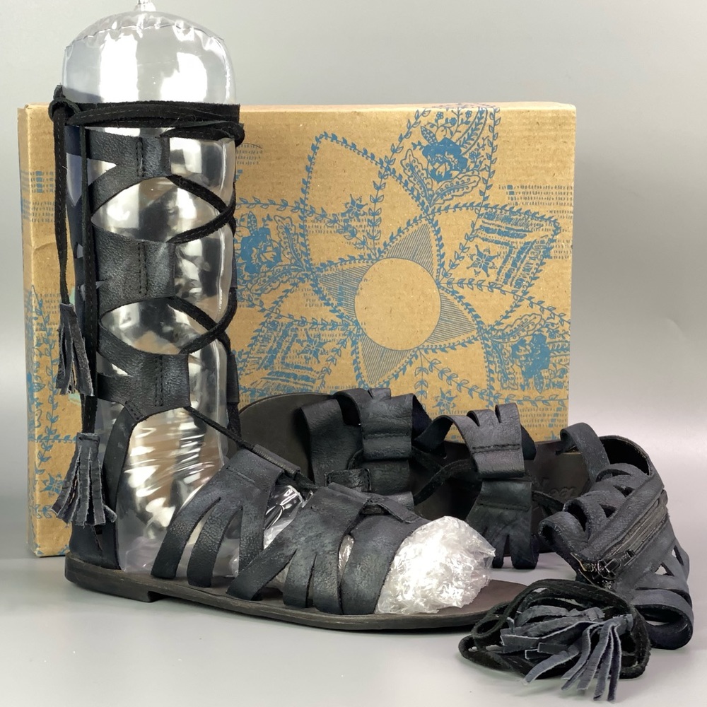 Free People Mesa Verde Leather Gladiator Sandals